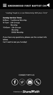 Greenwood First Baptist Church android App screenshot 7